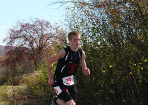 (Photo submitted by Rod Raehsler) Liam Raehsler on the course at Districts