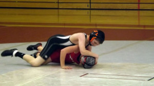(Photo by Jayme Dehner) Ryley McMaster in control of his opponent