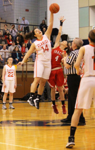 (Photos by Jack Kenneson) Kyla Miles with the opening tip