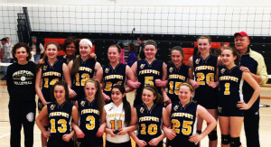 (Photo courtesy Freeport Coach, Tom Phillips) 8th Grade Champions, Freeport Lady Yellowjackets