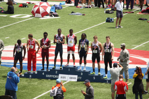 (Photos by Chris Ganoe) Ian (6 from left) on Medals Podium