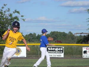 (Photo by Christie Datko) Ian Larson pitches great game for Pub! 
