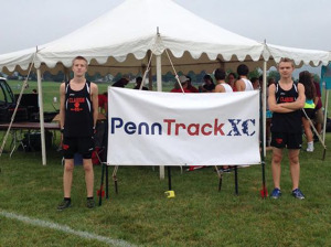 (Photos by Penn Track -Submitted by Rod Raehsler) Liam and Adam at Kutztown race