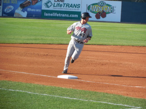 Photos of Jon playing for his first professional team, the Tri-City ValleyCats as they visited the Mahoning Valley Scrappers in 2013