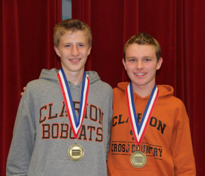 (Photos by Mark Bettwy) Liam and Adam with District Medals