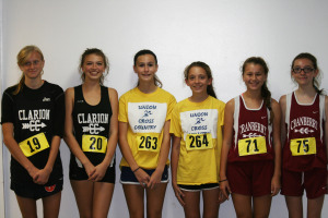 (Photo by Matt Lerch) Clarion, Union and Cranberry Junior High Girls runners