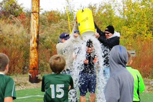 (Photos submitted by Kelly Wiant-Todorov) Coach Corey Bickert with a congratulatory shower