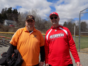 Clarion Coach Dan Shofestall and Redbank Valley  Coach John Sayers