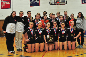 (Photos by Kim Constantino) Clarion Area Lady Cats - 2015 District Nine Class-A Volleyball Champions