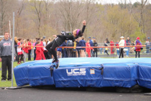 (Photos by Christi Datko) Kyara Girvin in the high jump