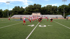(Photo by Coach McClurg) Coyotes set up on offense against Cochranton