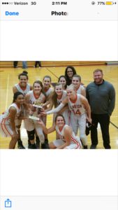 (Photo Submitted) Lady Cats with, Coach Tracy Durish and assistant coach Dan Alderton