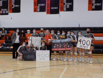 Clarion Area Volleyball Honors Coach Campbell For 400th Victory At Lady Cats Helm (Posted 11/07/20)