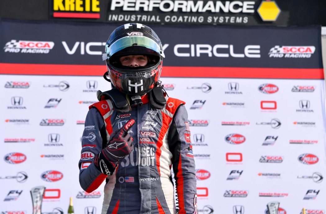 Hunter Yeany, Son Of Area Natives, Crowned Formula 4 US Champion, Sets