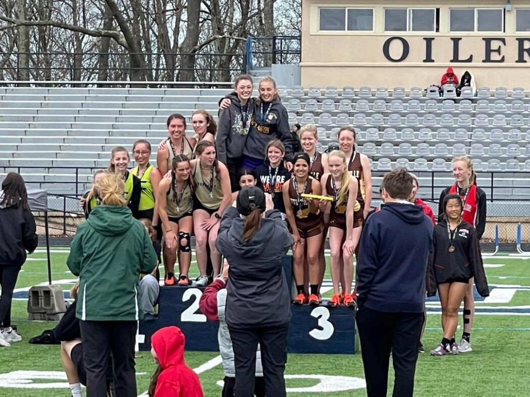 https://clarionsportszone.com/wp-content/uploads/2022/05/Track-and-field-Clockwise-from-top-left-Brynn-Siegel-Bella-Scott-Sophie-Babington-Gia-Babington-1st-3200-relay-1050x788.jpg