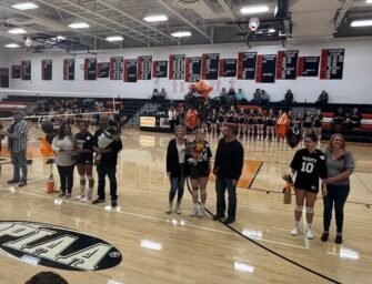 Four Seniors And Their Parents Honored During Clarion Volleyball Senior Night