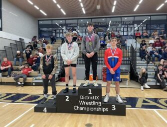 Mason Gourley And Logan Powell Claim District Nine Class-AA Wrestling Medals, Moving On To Regionals; Ten Bobcats Competed
