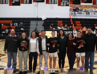 Clarion Area Senior Girls Basketball Players And Parents Honored By Boosters In “Senior Night” Celebration