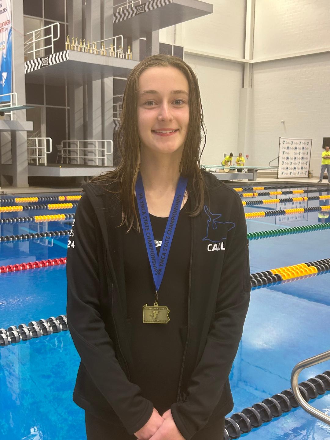 Callie Snodgrass “Flys” to Win Two YMCA States Championships And