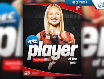 Icing On The Cake: Former Clarion Area Standout and Saint Francis University’s Korrin Burns 2025 Named NEC Women’s Volleyball Player Of The Year; Joins Coach Spielvogel For Top Awards; Alexandra Sappia and Kori McClure Make Squad Also